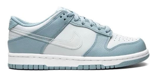 Nike Dunk Low "Clear Swoosh/Blue" sneakers