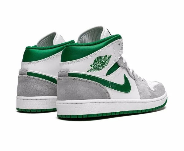 Air Jordan 1 Mid SE "Grey/Pine Green/White" sneakers