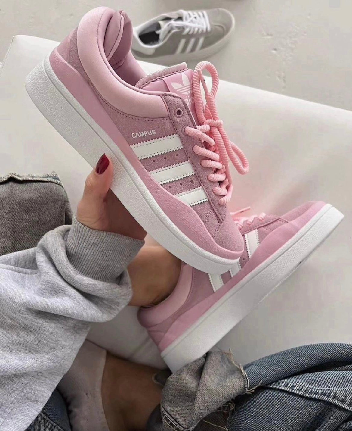 Adidas Campus X Bad Bunny Pink White