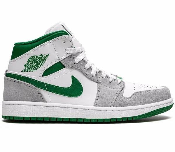 Air Jordan 1 Mid SE "Grey/Pine Green/White" sneakers