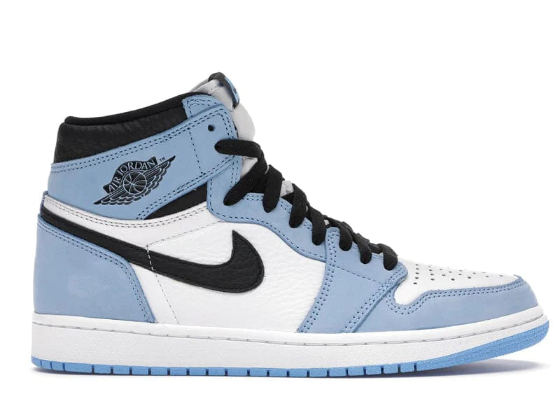 JORDAN 1 RETRO HIGH WHITE UNIVERSITY BLUE BLACK